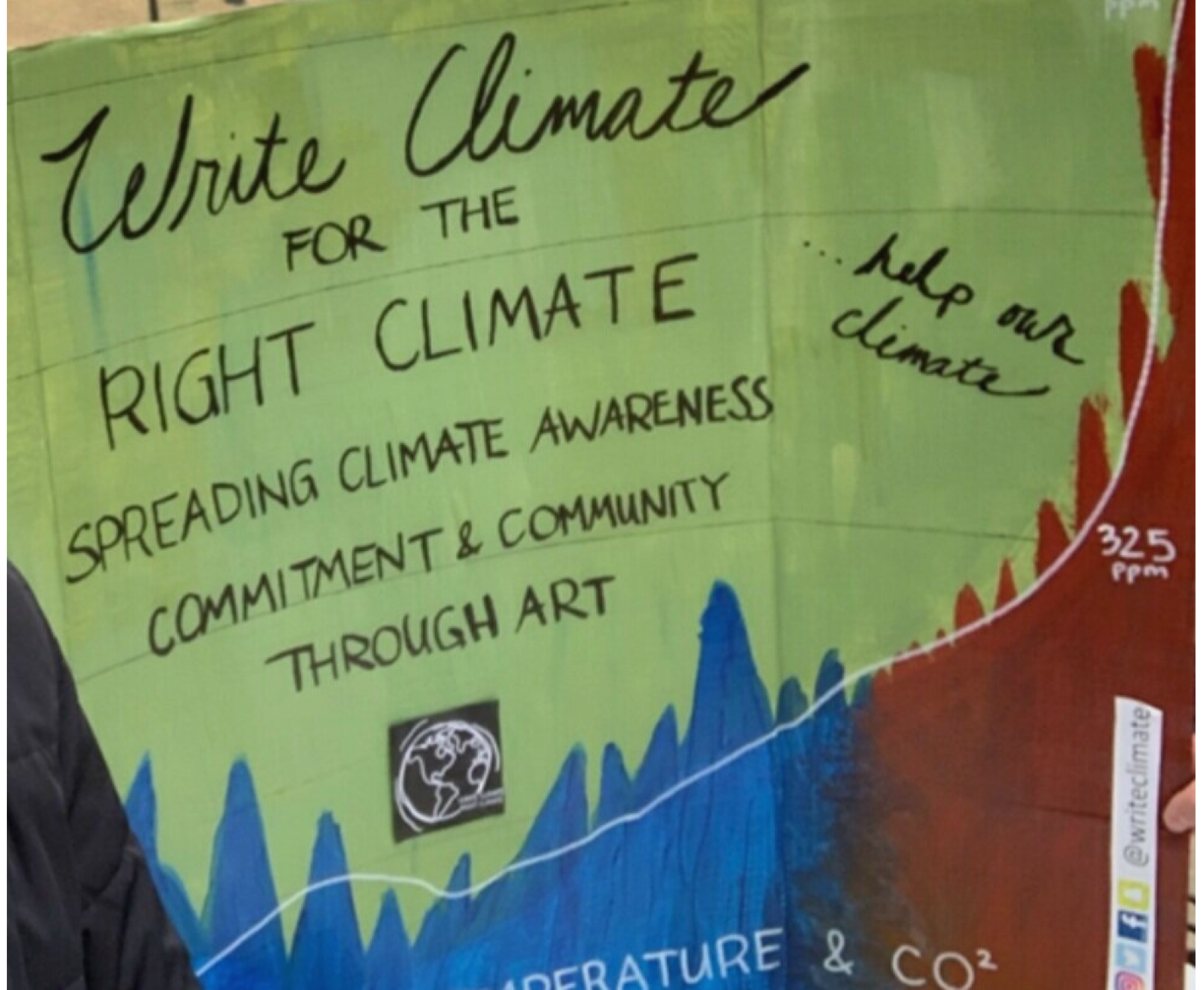 Write Climate students began “tabling” on Grounds 